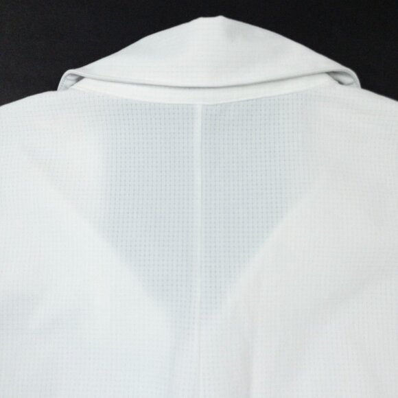 Lululemon Airing Easy Shirt Mens Small Short Sleeve Button-Up Solid White Vented - Picture 10 of 14